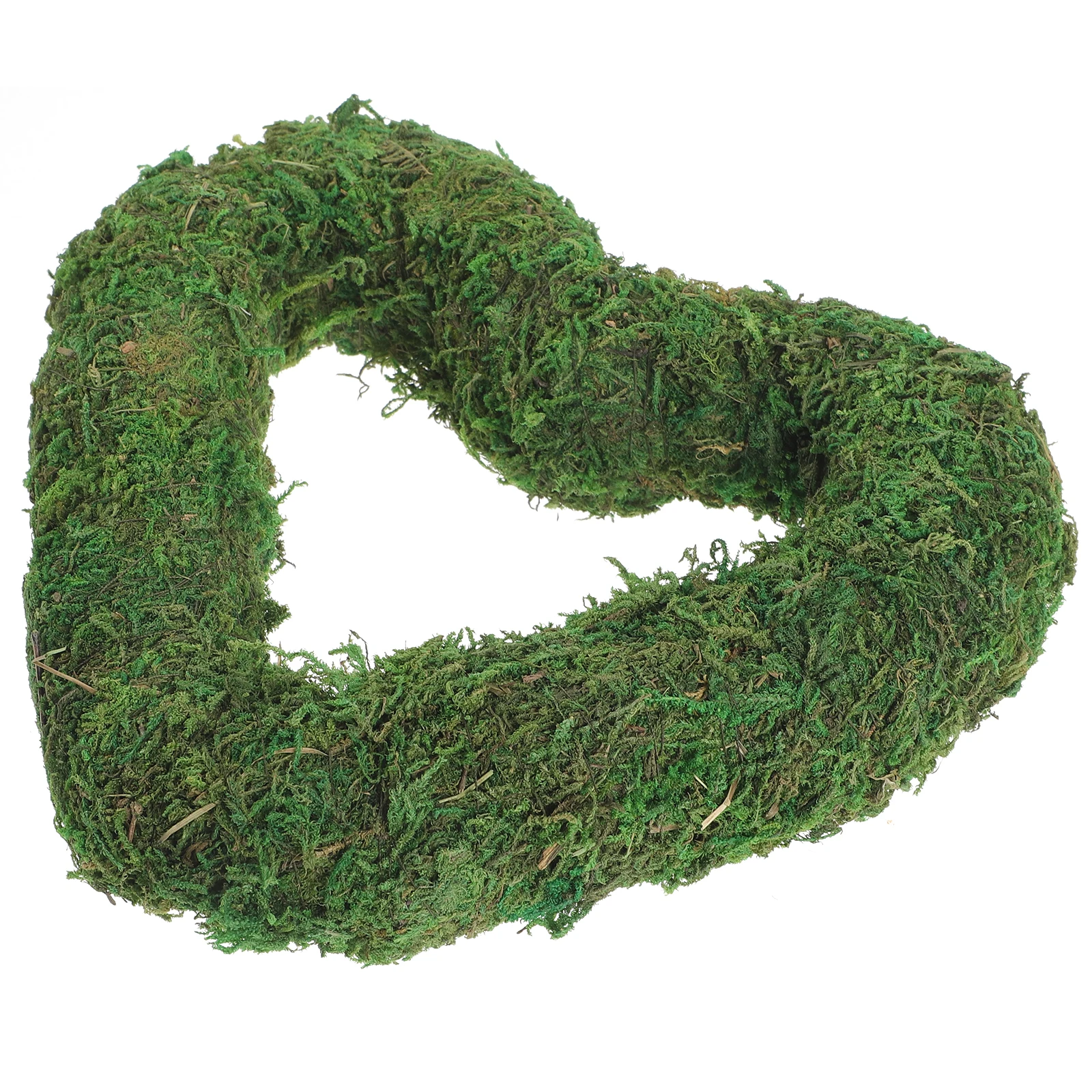 

Simulated Moss Garland Wreath 5cm Round Decor Ring for Wedding Home Party DIY Crafts Green Heart Shape