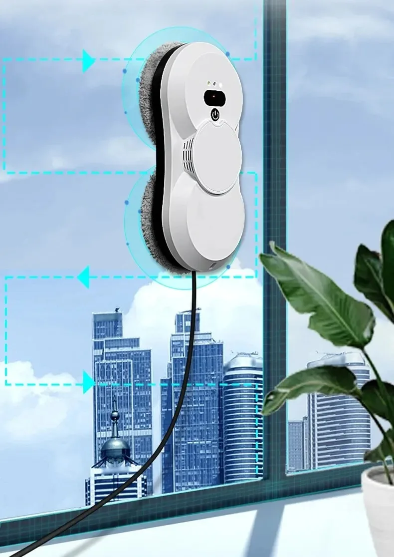 Window Cleaning Robot Ultra-thin Double Water Spray Remote Control Planning Window Cleaning Machine Window Wiper Glass Wiper