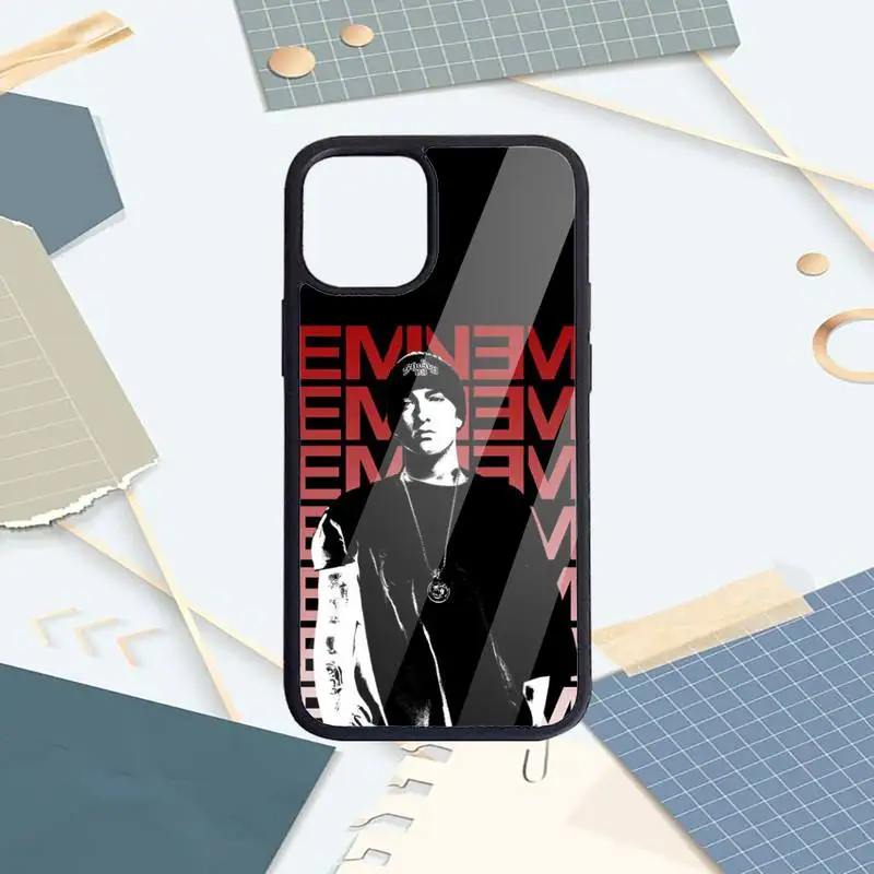 Rapper E-Eminem Phone Case PC For iphone 14 11 13 12 x xs xr pro max mini plus Luxury shell funda