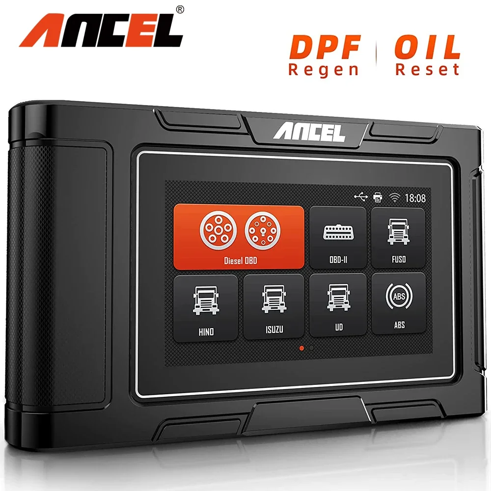 

Ancel HD3200 12V 24V OBD2 Scanner Full System Heavy Duty Truck Scanner 2 in 1 Car Diagnostic Tool Ecu Reset Check Engine Fault