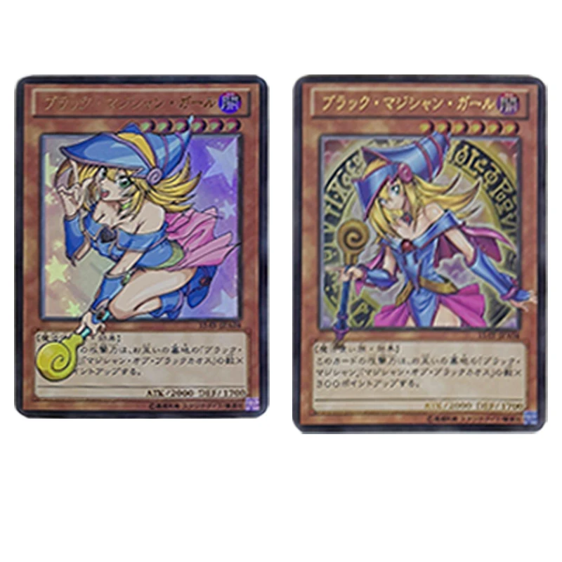 Diy Japanese Anime Yu-Gi-Oh! Black Magician Girl Characters Flashcards Collectible Cards Christmas Birthday Gift Children's Toys