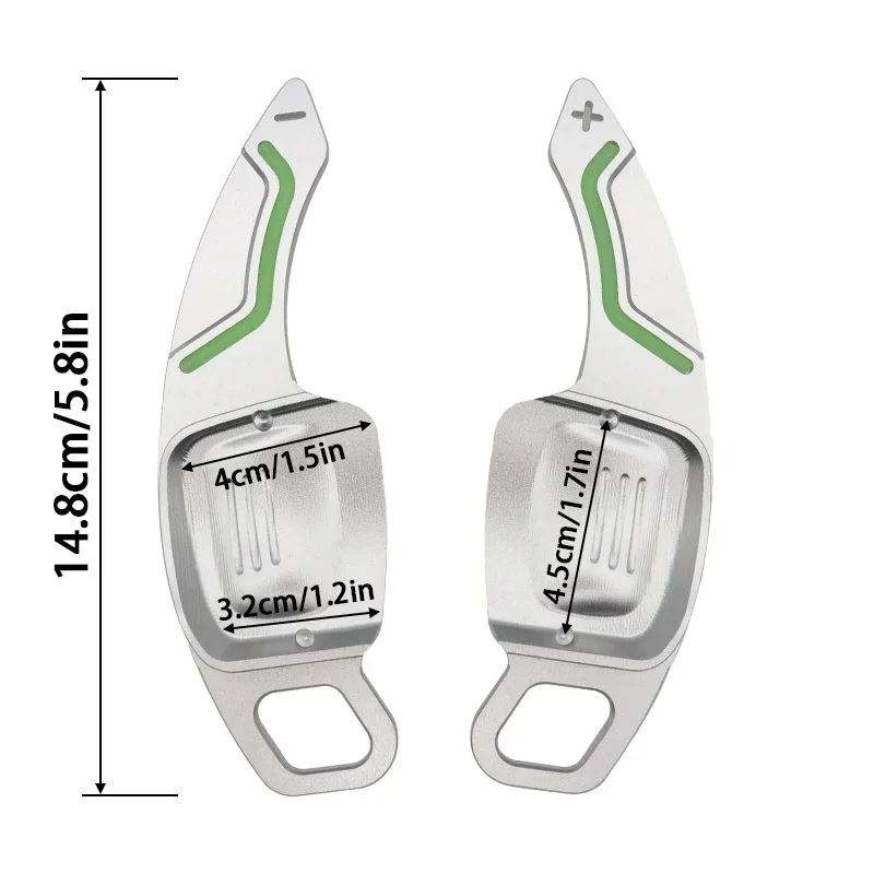 

2x NEW Steering Wheel Luminous Paddle Shifter Extension for Volkswagen Golf 8 MK8 Tiguan L Touareg CC Magotan 2018-2023