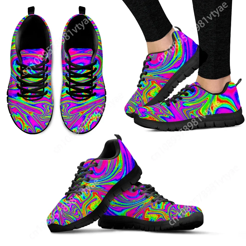 

Custom Made Colorful Abstract Art Comfortable Luxury Brand Sneakers Women's Summer Outdoor Sports Shoes Walking Shoes Zapatos