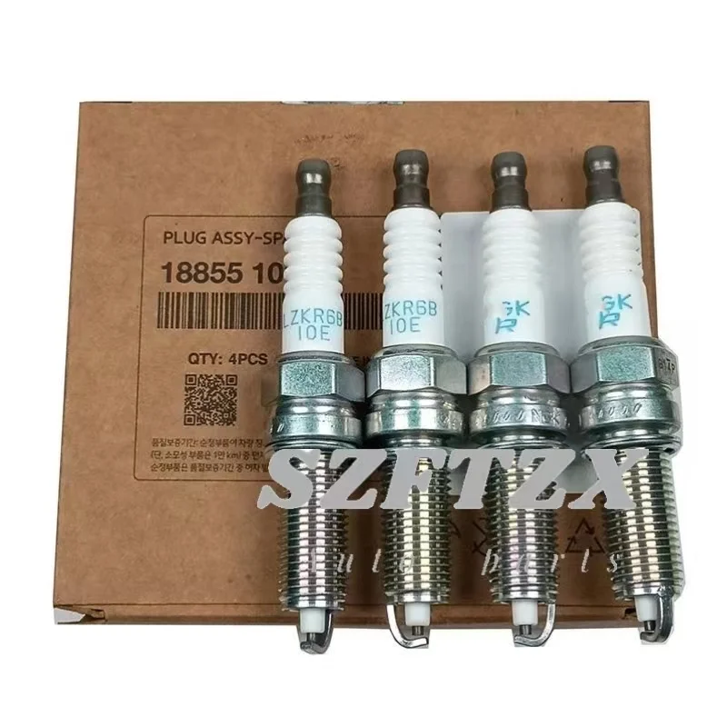 Genuine New 1885510060 18855-10060 Spark Plug 4Pcs For HYUNDAI i20 i30  KIA  CARENS CEE\'D VENGA