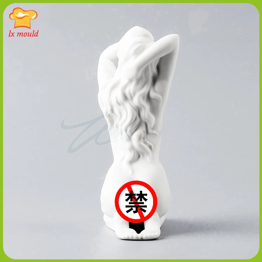 Human Body Sculpture Silicone Molds 3D Art Decoration Soap Plaster Resin Candle Moulds 3D Female Body Mold