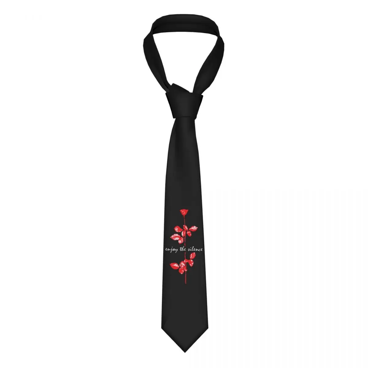 Custom Electronic Rock Depeche Cool Mode Tie Men's Formal Silk Necktie for Wedding