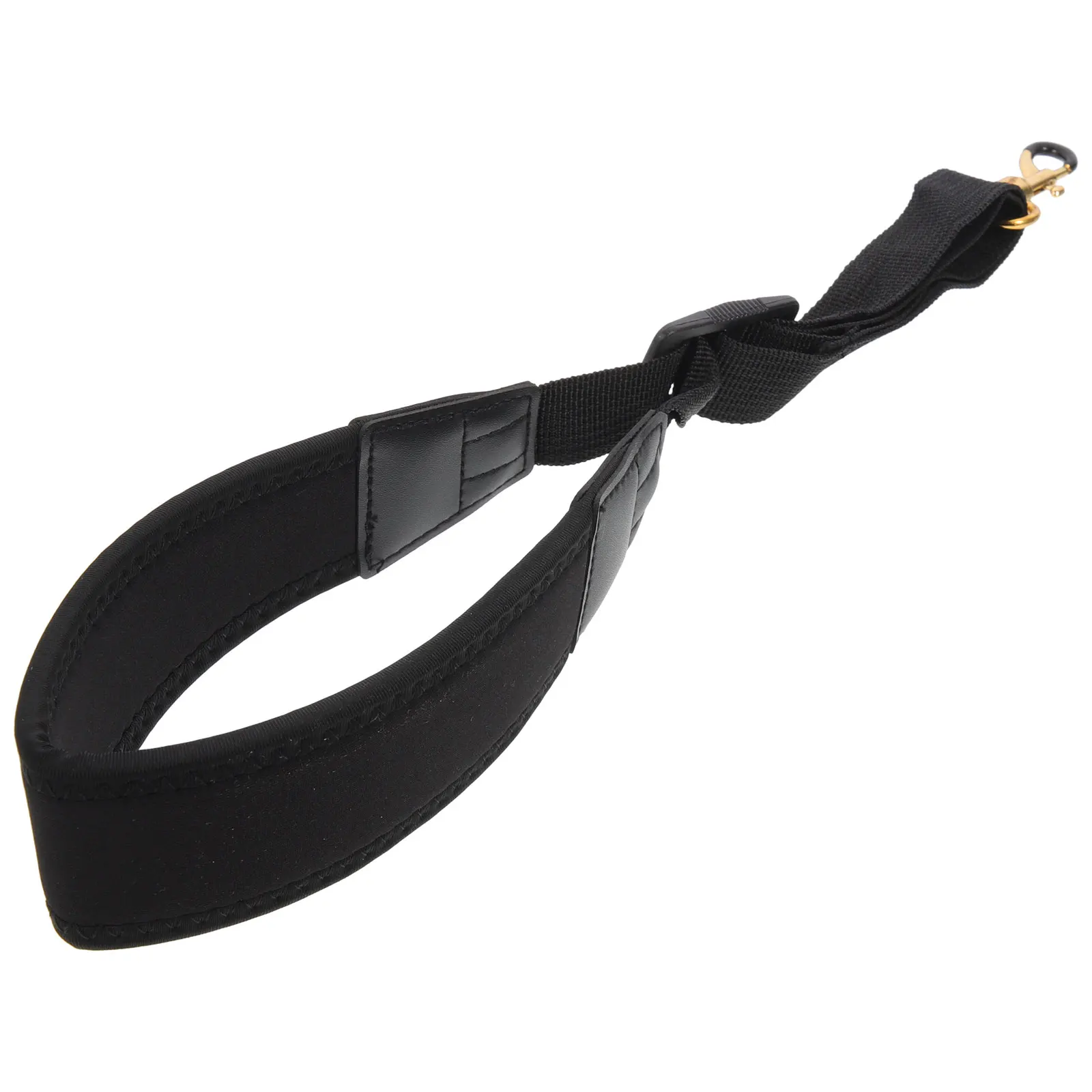 

Saxophone Neck Strap Black Tenor Sponge Padded Comfortable Alto Soprano Metal Replacement Gift Adjustable Size Durable Easy Use