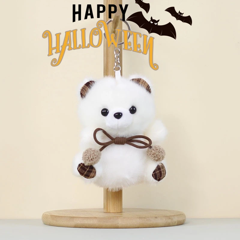 Cute soft cute bear plush pendant toy doll grab machine little doll student schoolbag bag hanging doll