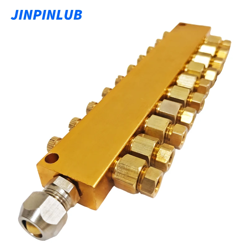 JINPINLUB Type B-10 adjustable oil distributor distribution injector for resistance type thin oil lubrication system