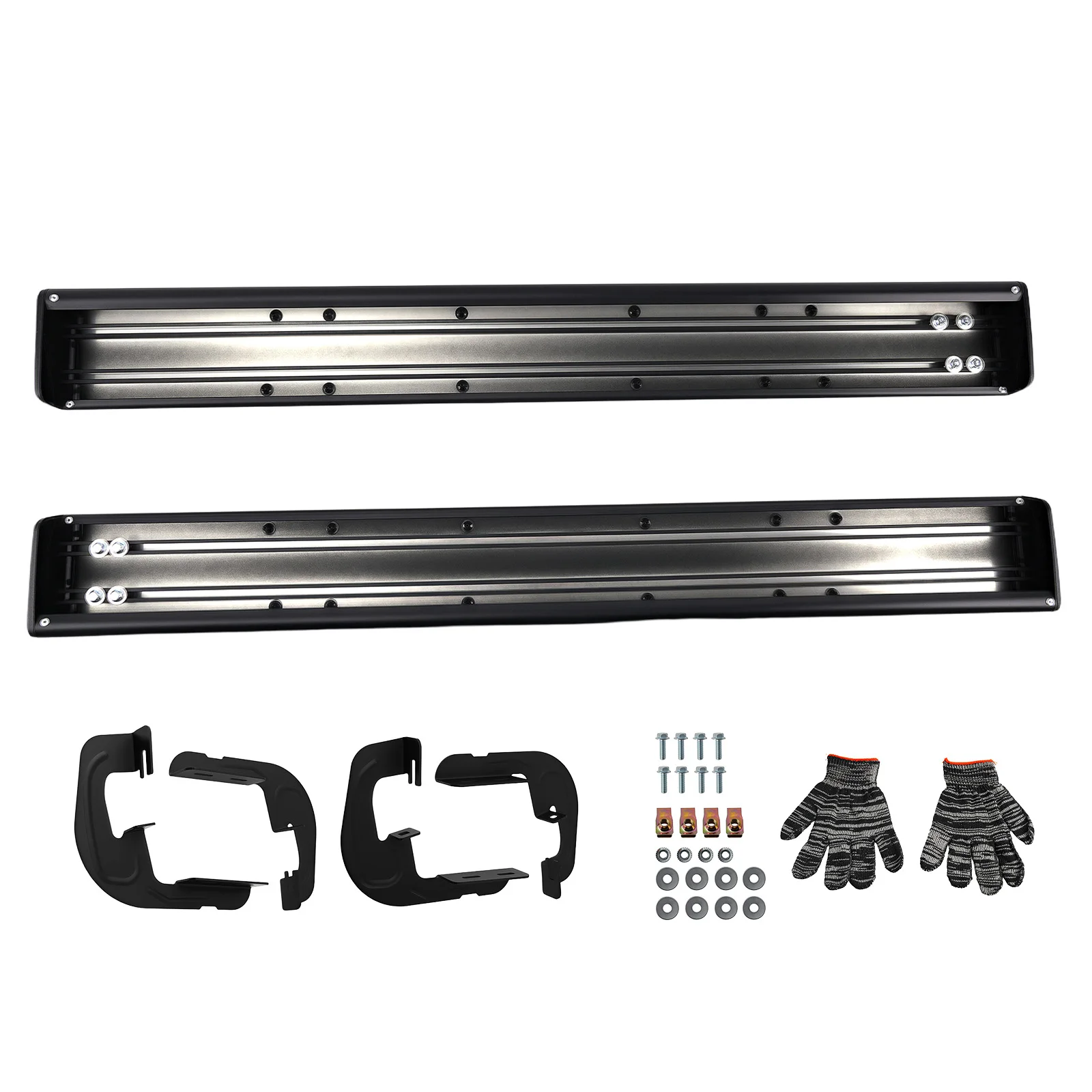 Side Steps Running Board Non-Slip for GMC Sierra Silverado HD 07-19 Standard Cab
