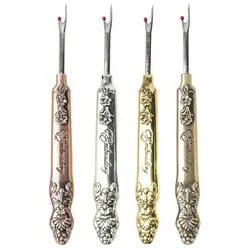 Vintage Stainless Steel Handle Craft Thread Cutter Seam Ripper Stitch Unpicker Cross-Stitch Sewing Thread Remover Needlework