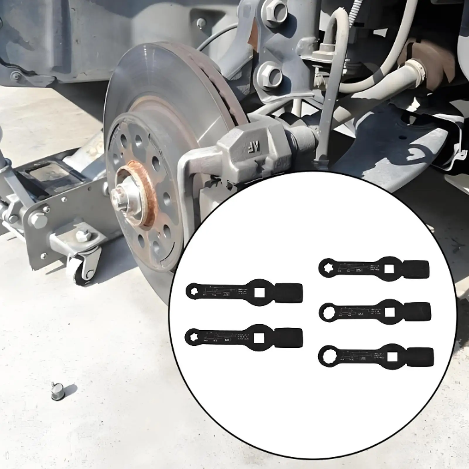 Truck Brake Disc Wrench Axle Nut Wrenches Practical Lightweight Portable Sturdy Impact Wrench Maintenance Hand Tool
