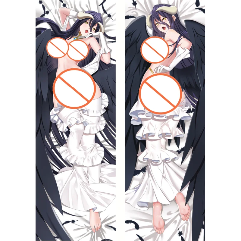 

Dakimakura Anim Overlord Albedo Double-sided Print Of Life-size Body Pillowcase Gifts Can be Customized