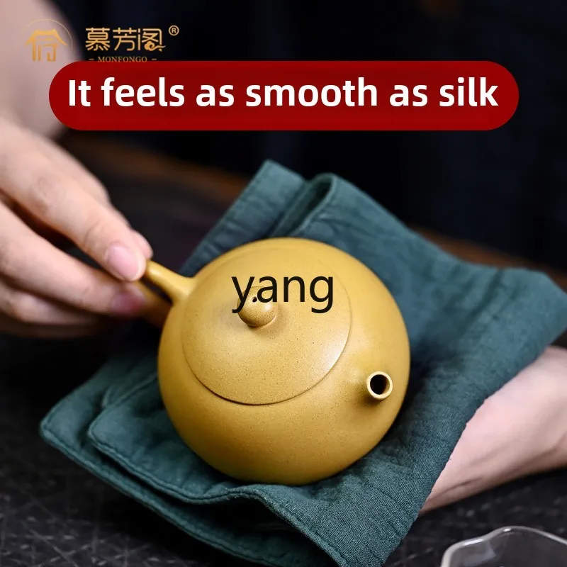 LTT purple clay pot pure handmade famous master Xishi pot golden section bubble teapot household