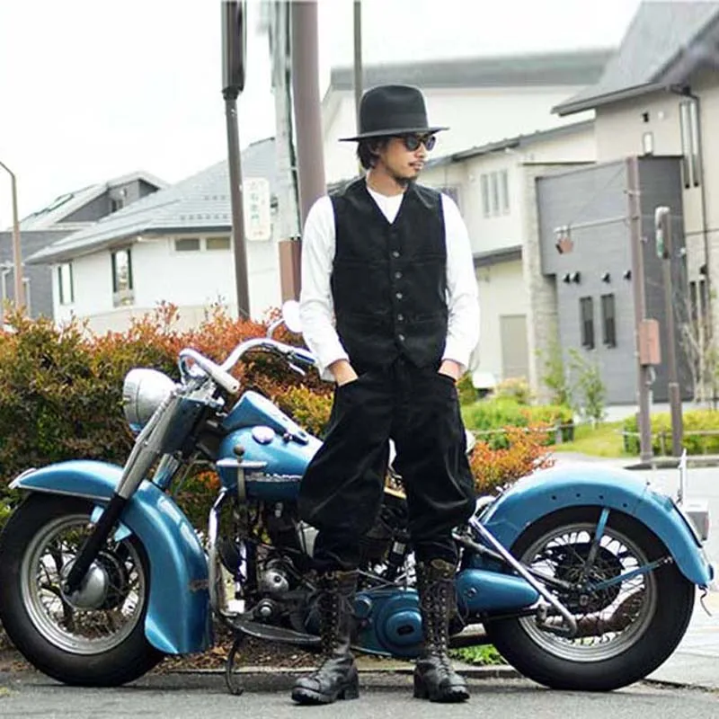 

Новые весенние брюки для мотоциклистов из чистого хлопка, повседневные брюки унисекс, 100% хлопок, уличный стиль, с завышенной талией