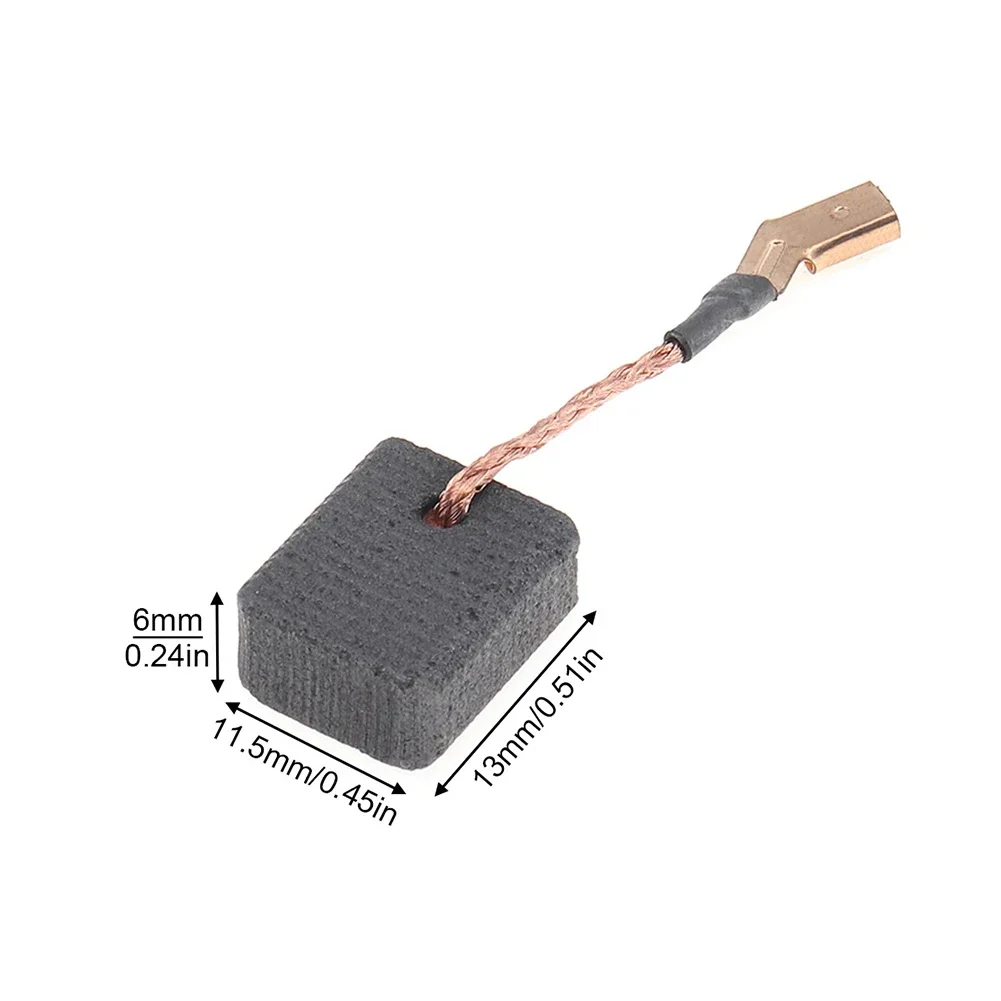 6 uds cepillos de carbón DWE4214 DWE402 4-1/2 pulgadas para N 257540   Accesorios de repuesto de cepillo de motor de amoladora angular de cepillos de carbón