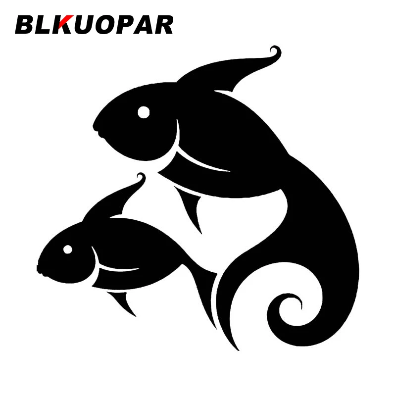 

BLKUOPAR for Goldfish Car Sticker Personalized Waterproof Sunscreen Decal Scratch-Proof Original Refrigerator Laptop Car Door