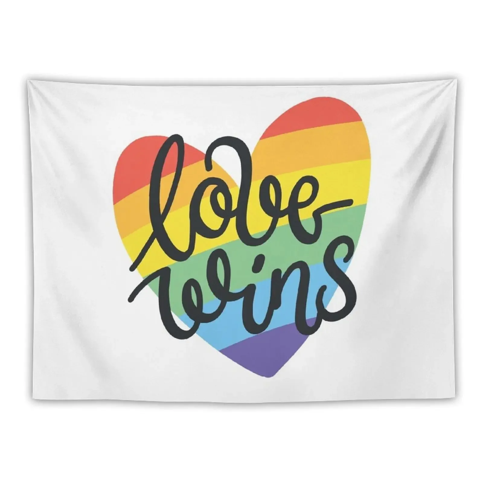 Love wins Tapestry Tapete For The Wall Wall Decoration Tapestry