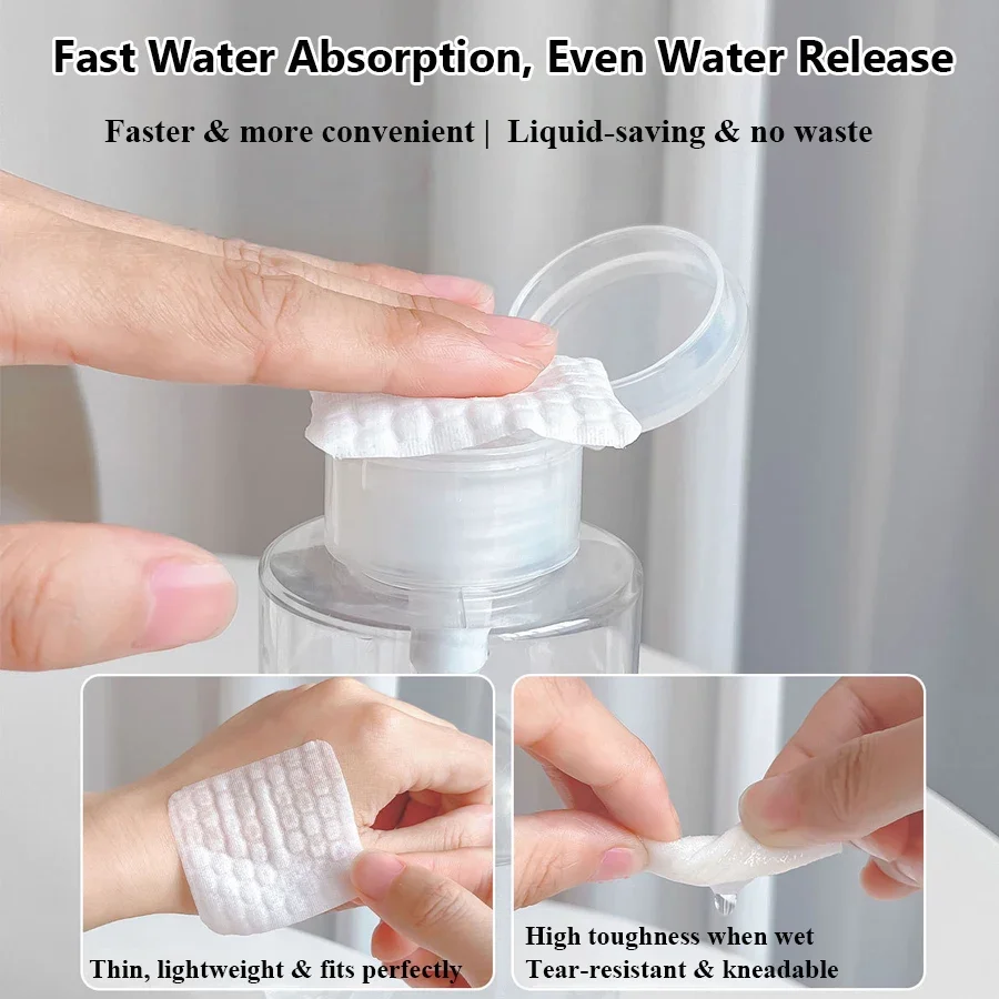200Pcs Lint Free Nail Wipes Durable Nail Cleaner Pads Manicure Tool for Removing Nail Polish and Cleansing Gel