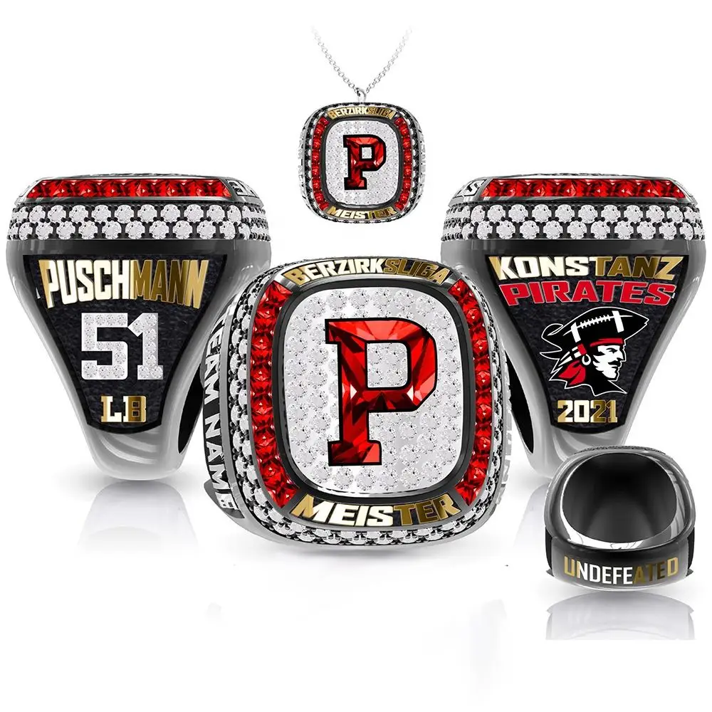 2025 Sports Championship Ring Customization Basketball Rugby Baseball Championship Ring Free Design Champion Team Prize