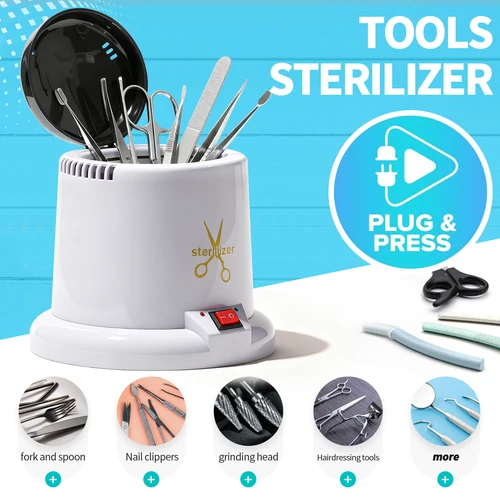 Imagen 2 del producto Esterilizador de herramientas para uñas, máquina de esterilización de esteticista, herramientas de Metal para decoración de uñas, esterilizadores de Autoclave de alta temperatura
