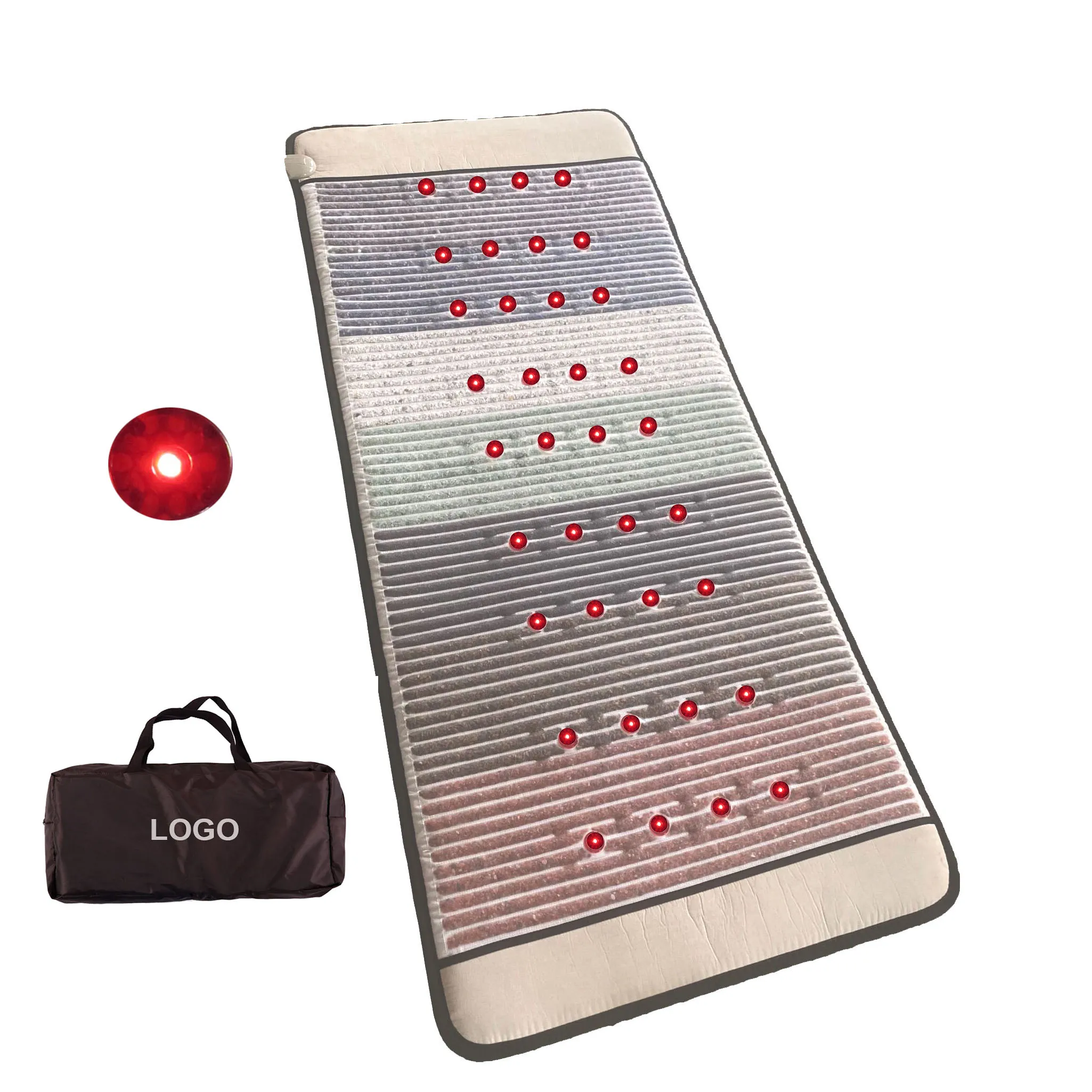 

Инфракрасный биоматрас Jade Mat с кристаллами аметиста, PEMF-терапией и ионным тепловым излучением