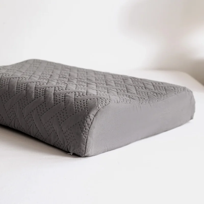 Waterproof Latex Pillowcase Solid Color Cotton Clip Pillow Cover High Quality Bedding Latex Pillow Case Cover 40X60cm
