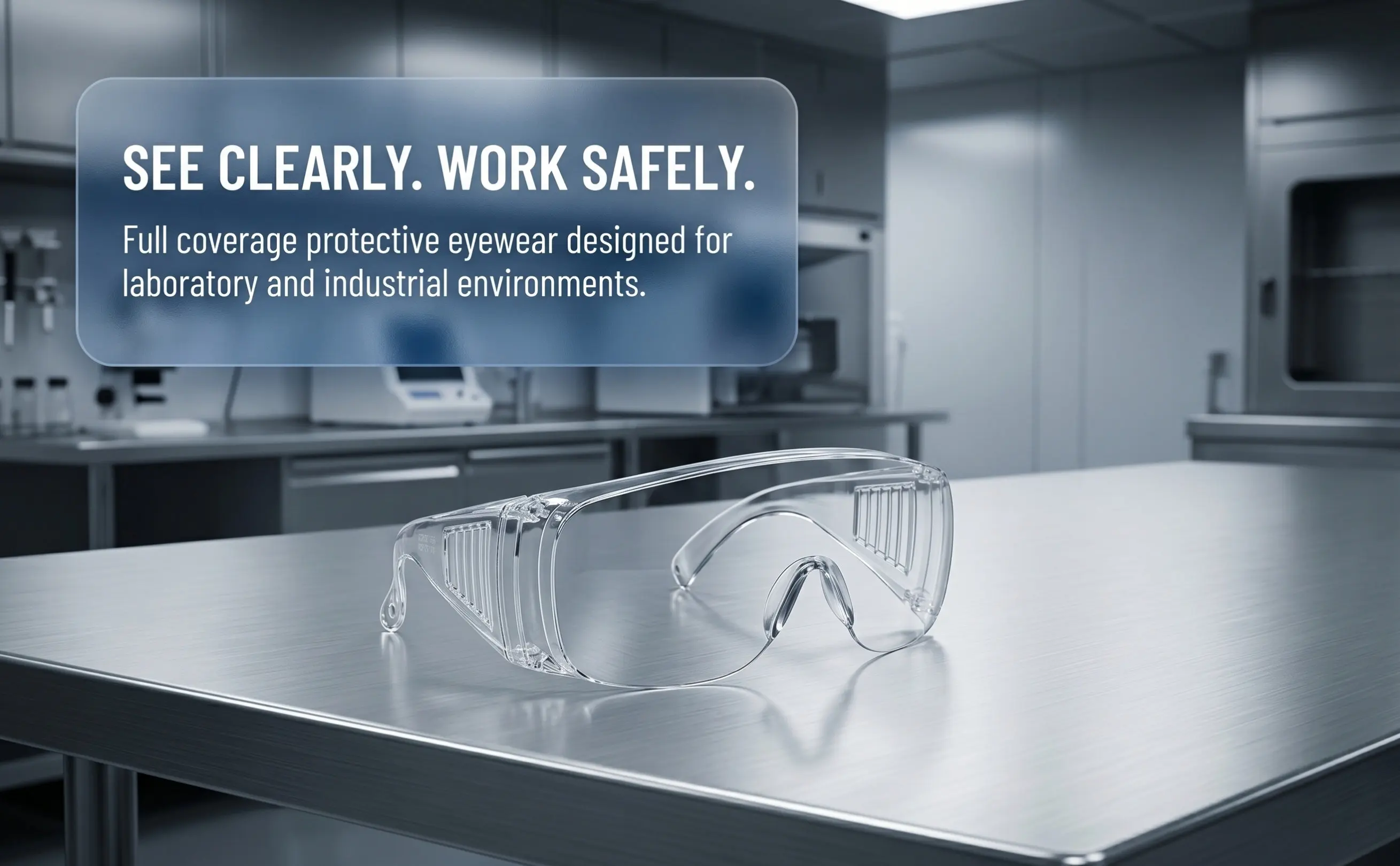 6Pairs Clear Ventilated Protective Eyeglasses Lab Safety Glasses Laboratory Goggles Breathability Safety Glasses for Men and