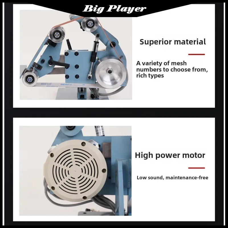 Ponceuse à Bande Électrique Verticale et Horizontale, Polisseuse, Rectifieuse, 110V/220V, 750W