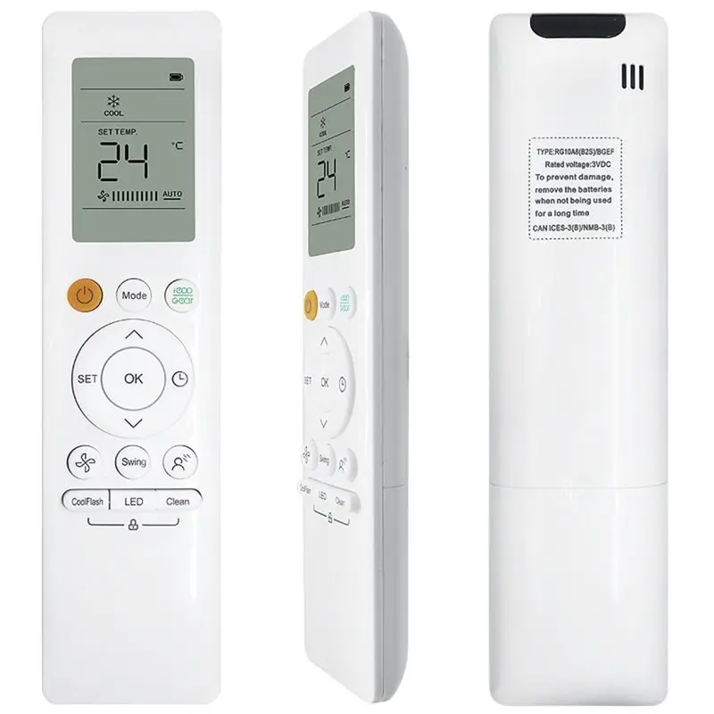 B27B For Midea Air Conditioner Remote Control Replacement RG10A8(B2S) BGEF For Models RG10L1(2HS), RG10A(B2S), BGEFU1