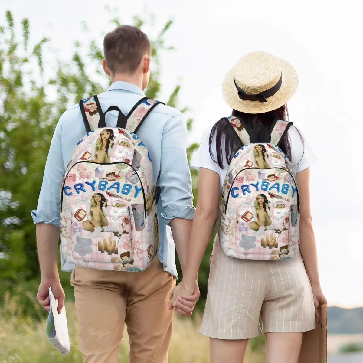 Melanie Martinez Singer Casual Backpack Durable Student Hiking Travel Music Daypack for Men Women College Canvas Bags