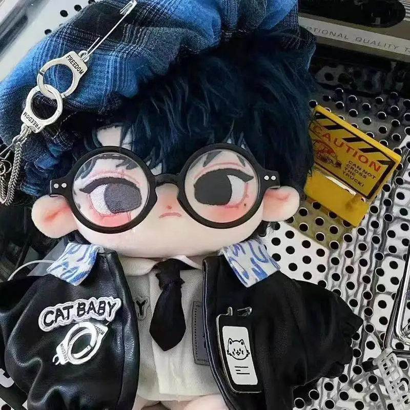 

Комплект одежды для хлопковой куклы DOGBABY 20 см: крутая полицейская кожаная куртка с нашивкой и наручниками для мальчиков, для мягких игрушек, щенков и котят