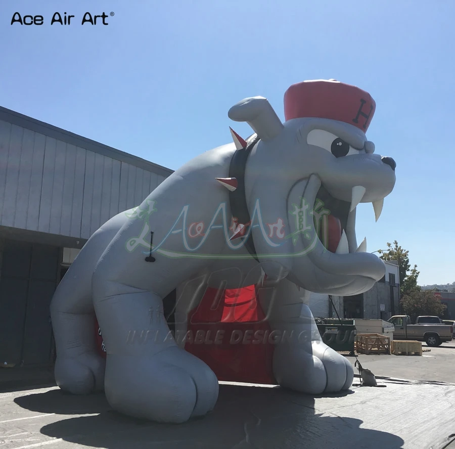 Bouledogue gonflable pour décorations d'événements, Animal géant gonflable pour exposition publicitaire extérieure fabriqué par Ace Air Art