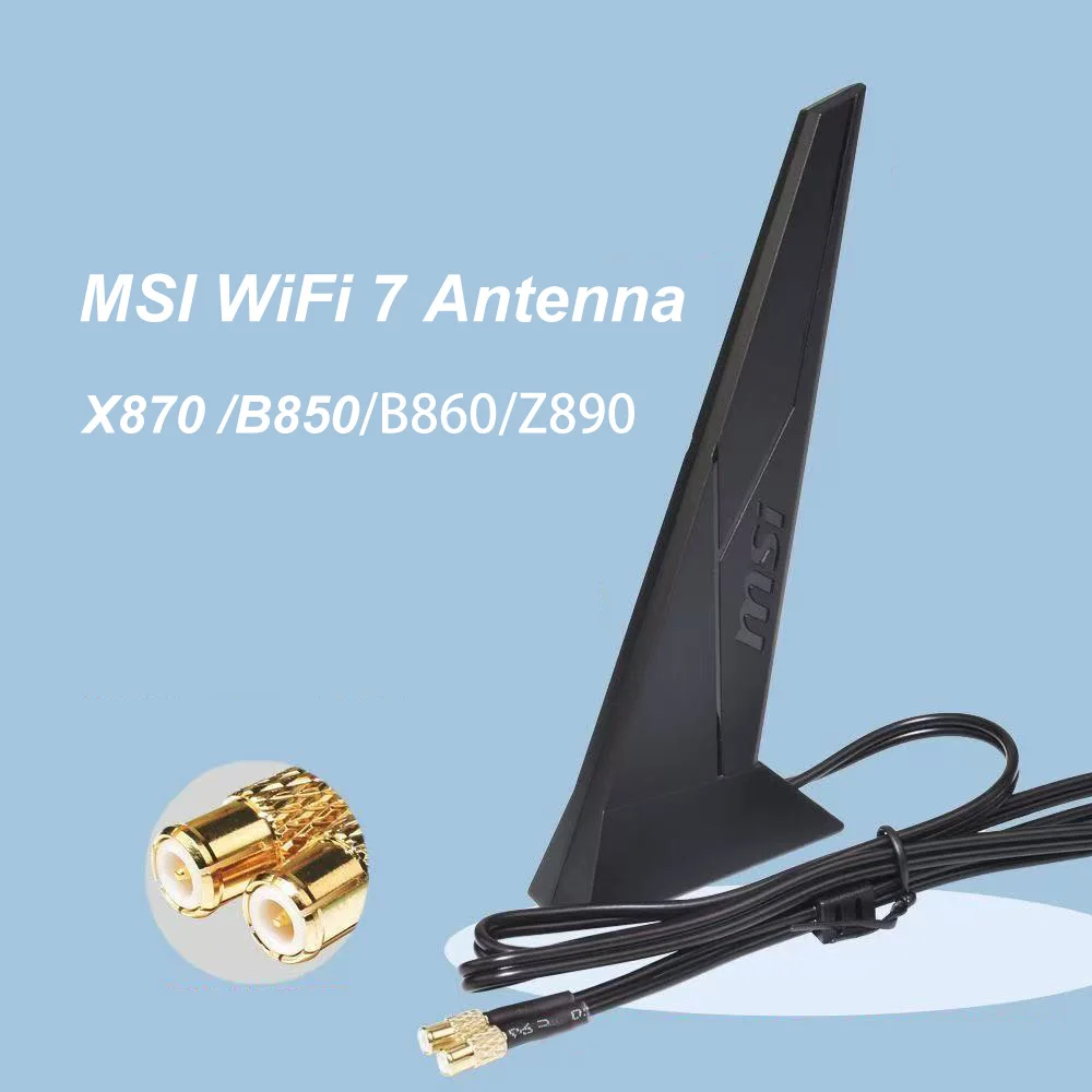 MSI Original WIFI7 Antenna WiFi 7 Antennae EZ-Plug for Mother Board Pro B840 B850 Z890 MAG B860-P B860M-A X870 GAMING PLUS