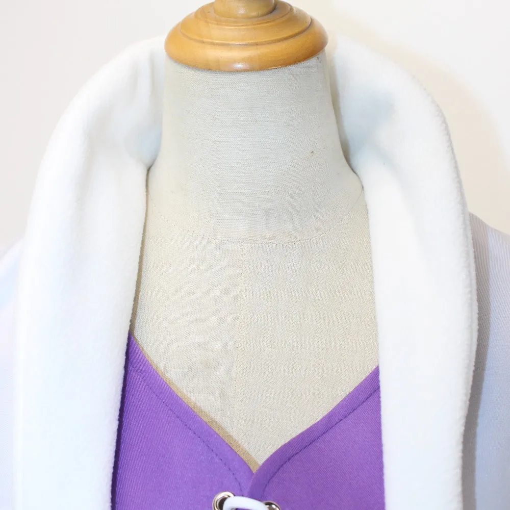 Disfraz de cosplay de Robin con chaqueta con cuello de piel, una pieza, disfraz de cosplay de Nicole Robin