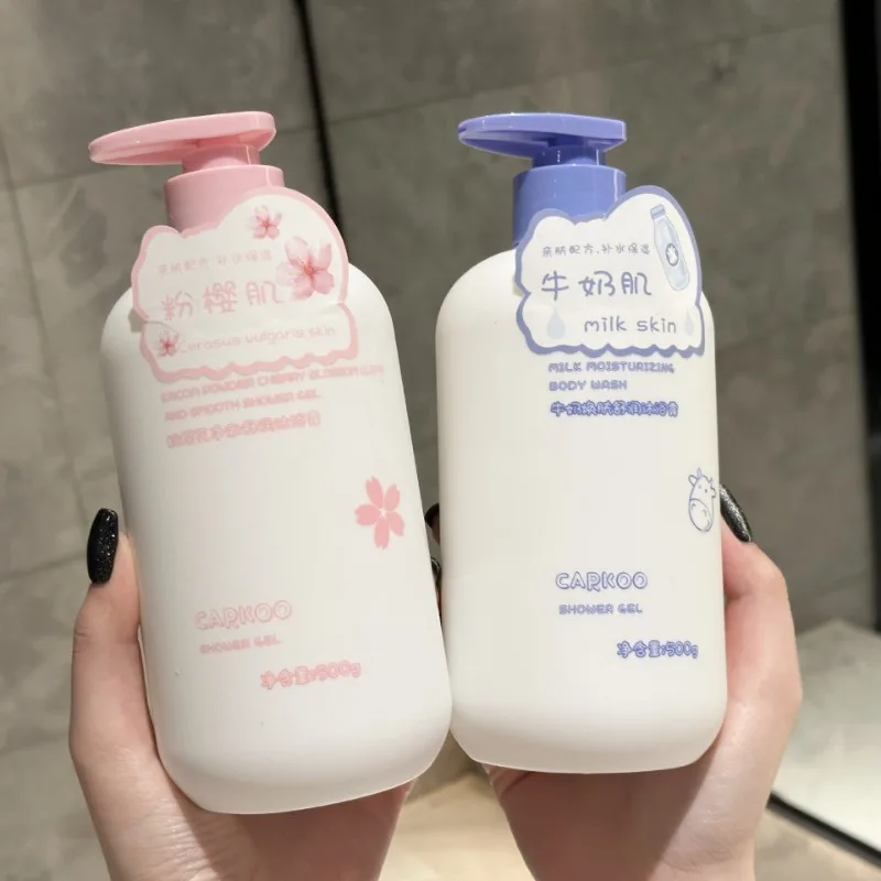 

CARKOO Pink Sakura Perfume Гель для душа для увлажнения и стойкого аромата молочного аромата Уход за кожей Гели для душа
