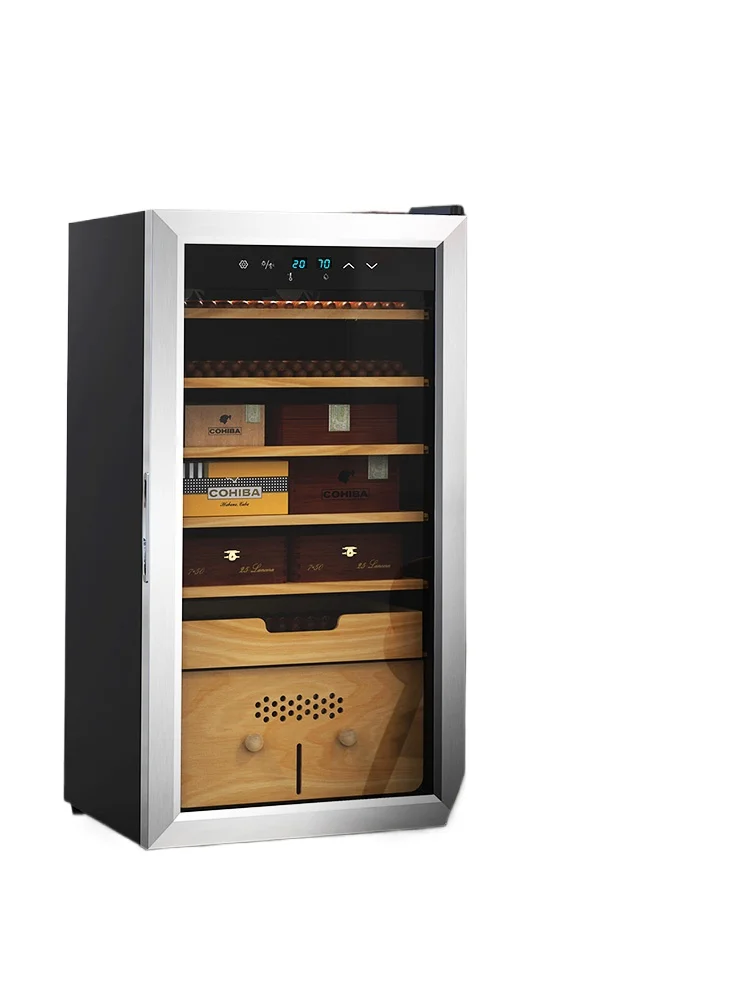 

Cigar cabinet constant temperature and humidity small mini compressor professional red wine cigar moisturizing cabinet