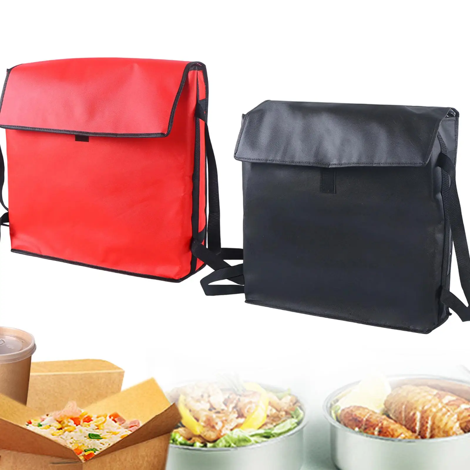 

Bag Meal Transport Pouch Reusable Convenient Multiuse Pizza Carrier Insulated Bag Grocery Pack for Restaurants