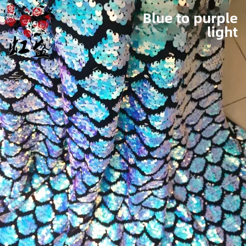 

Sequin Fabric Navy Fish Tail Dress Dress Clothing Wholesale Cloth Diy Apaprel Sewing Fabric Meters Material