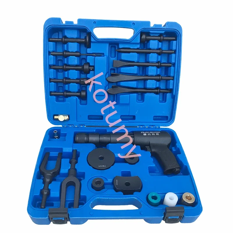 Auto Repair Tools Pneumatic Concrete Breaker Ball Joint Remover Flat Point Chisel Plane Air Hammer kit