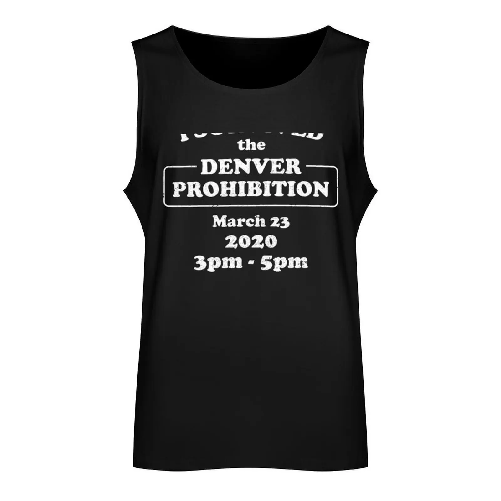 I Survived Denver Prohibition 2020 Tank Top sleeveless tshirts for men Fitness men clothing