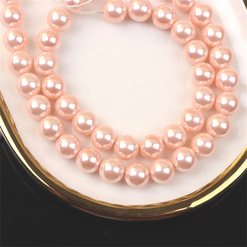 Beads for Jewelry Making Charm Natural Marine Shell Pearls DIY Women Necklace Bracelet Gift 16 Types Color Options Accessories