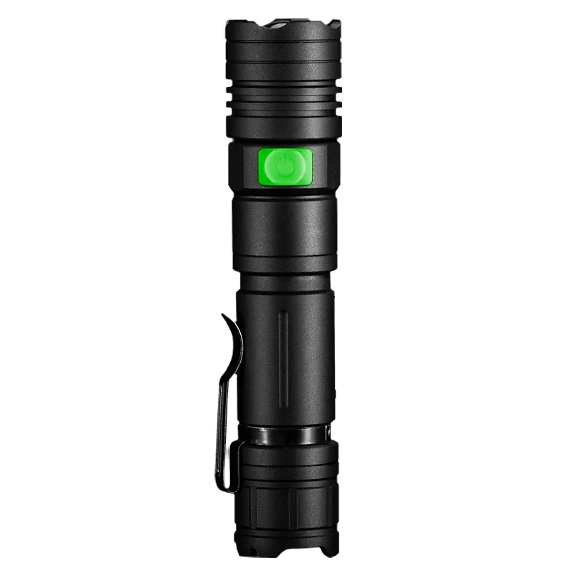 Mini Torch LED Rechargeable Flashlight Portable USB Charging Flashlight High Power Bank Camping Waterproof Long Range Lantern