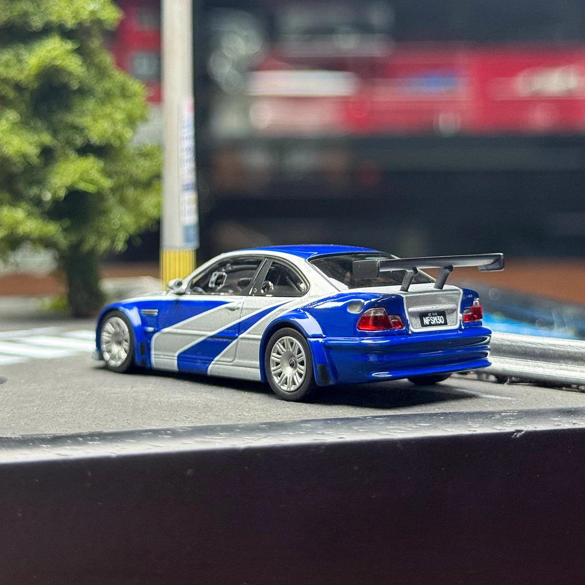 AR box 1:64 E46 M3 GTR Need for Speed Assembly Edition diecast نموذج السيارات