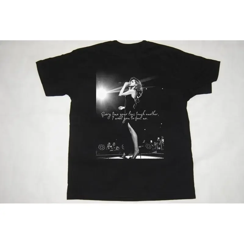 Selena Gomez Live On Stage Black T-Shirt Cotton All Size TH528