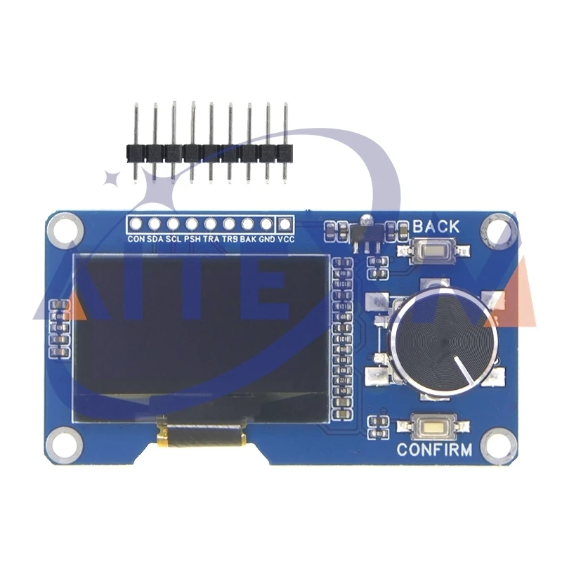 شاشة عرض Oled بيضاء مقاس 0.96/1.3 بوصة مدمجة مع وحدة التشفير الدوارة EC11 3.3 فولت/5 فولت واجهة IIC YANXD