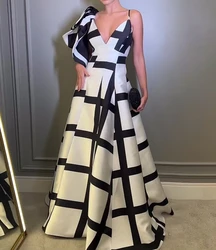 Dresses for Women 2024 Summer New Printed Temperament Commuting One Shoulder Sleeves V-Neck Slim Sexy Party Evening Maxi Dress