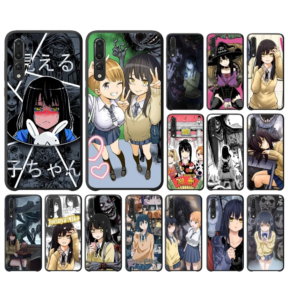 Funda de teléfono de Anime Mieruko Chan Miko para Huawei P 8 9 10 20 30 40 50 Pro Lite Psmart Honor 10 lite 70 Mate 20lite