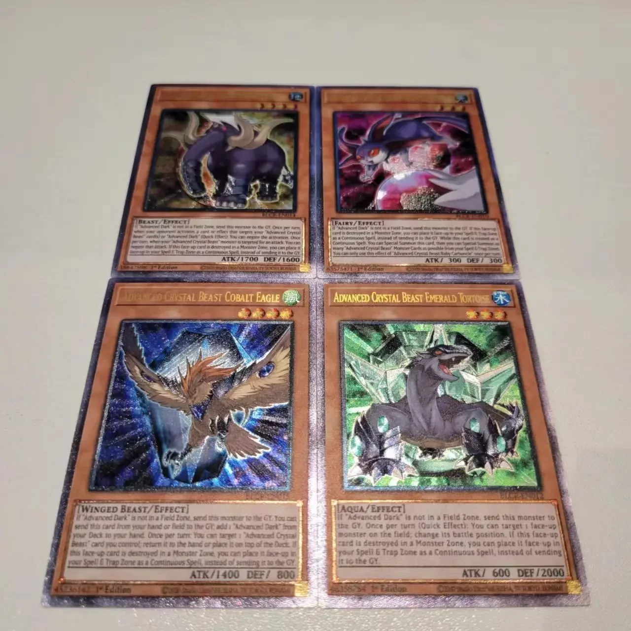 Yu-Gi-Oh UR BLCR Series/ ADVANCED CRYSTAL BEAST Series games, carte da collezione anime, regali di natale, regali di compleanno, giocattoli