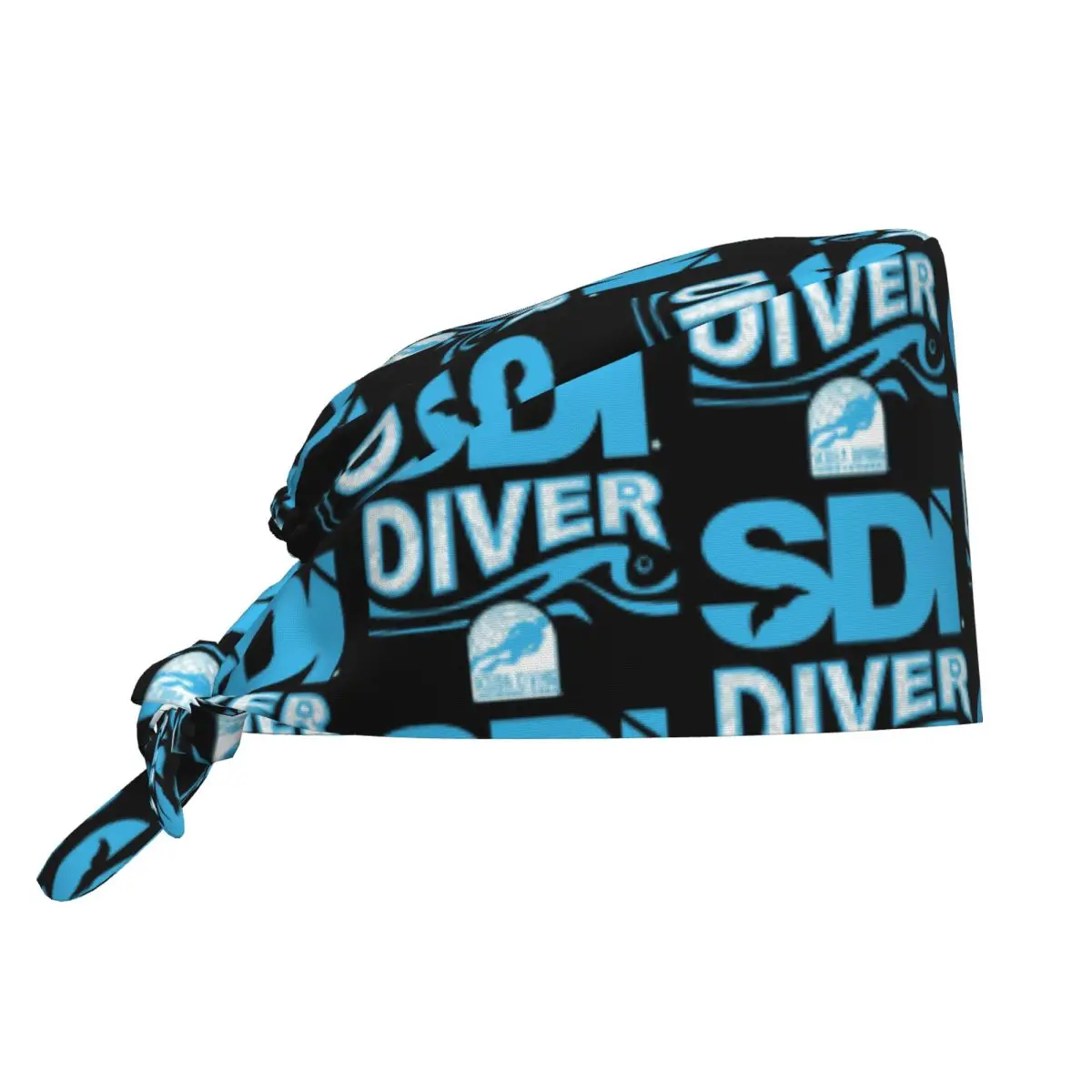 

Scuba Diving International (SDI) Scrub Hat Doctor Working Surgical Cap Unisex Adjustable Nursing Caps for Dentist